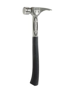 Stiletto - 14oz Titanium "Mini" Framing Hammer w/Magnetic Nail Starter - Curved Grip/Milled Face - #TBM14RMC