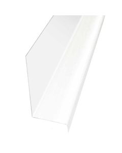 Z-Metal - 1-1/2"x1/4"x2" Back - 100° - 30Ga - White