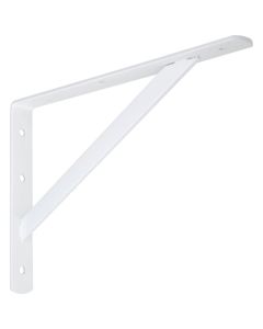 NH - Shelf L-Bracket - Heavy Duty - Powder Coat White - 12"