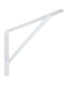 NH - Shelf L-Bracket - Heavy Duty - Powder Coat White - 16" 