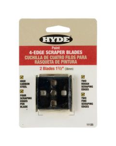 Hyde 4-Edge Paint Scraper Blade 1.5"