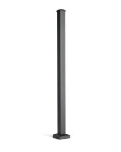 Trex Signature - Post w/Cap & Skirt - Horizontal - Aluminum - 2.5"x37" (36" Height Rail) - Black (IRC)