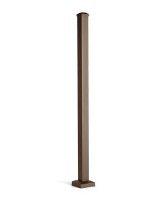 Trex Signature - Post w/Cap & Skirt - Horizontal - Aluminum - 2.5"x37" (36" Height Rail) - Bronze (IRC)