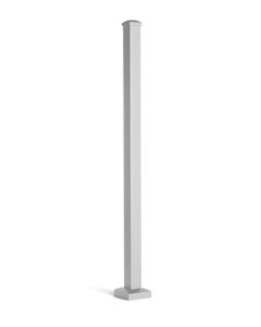 Trex Signature - Post w/Cap & Skirt - Horizontal - Aluminum - 2.5"x37" (36" Height Rail) - White (IRC)