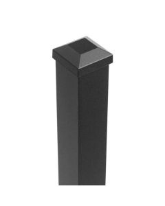 Trex Signature - Post w/Cap & Skirt - Stair - Aluminum - 2.5"x53" - Black (IRC)