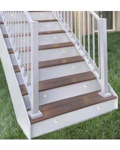 Trex Signature - Post w/Cap & Skirt - Stair - Aluminum - 2.5"x53" - White (IRC)