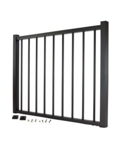 Trex Gate Kit - Aluminum Adj. 36" Gate Kit with Round Balusters - Black