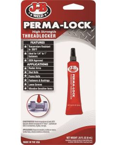 J-B Weld - Perma-Lock Threadlocker #27106 - Red 6ml