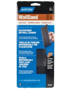 WallSand - Sanding Screen Waterproof - 4-3/16"x11-1/4" - 150-Grit/Fine - 2ct