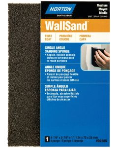 WallSand - Sanding Sponge - Single Angle - 4-7/8"x 2-7/8"x1" - Medium