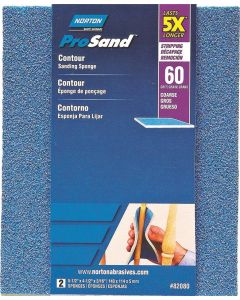 ProSand - Sanding Sponge - 4-1/2"x5-1/2"x3/16" -  60-Grit/Coarse - 2ct