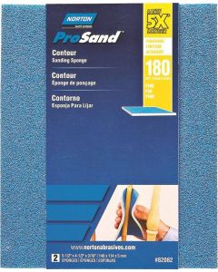 ProSand - Sanding Sponge - 4-1/2"x5-1/2"x3/16" - 180-Grit/Very Fine - 2ct