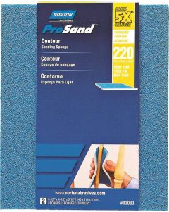 ProSand - Sanding Sponge - 4-1/2"x5-1/2"x3/16" - 220-Grit/Extra Fine - 2ct