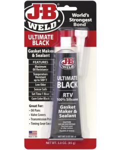 J-B Weld - Gasket Maker & Sealant Silicone #32329 - Ult Black RTV 3oz