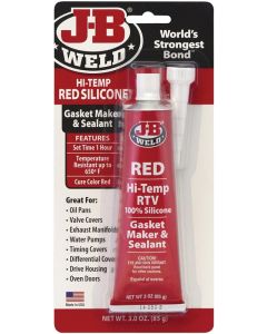 J-B Weld - Hi-Temp Silicone #31314 - Red RTV 3oz