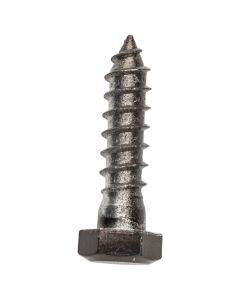 NH - Lag Screw w/Hex Head - Black - .3725x1.5 - 4ct