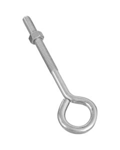 NH - Eye Bolt w/Hex Nut - Zinc - .375x6 (3/8x6")