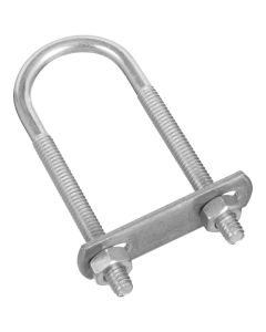 NH - U-Bolt w/Plate & Nuts - Zinc - .25x1.125x3.5 (1/4x1-1/8x3-1/2")