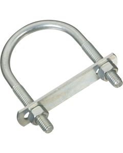 NH - U-Bolt w/Plate & Nuts - Zinc - .3125x2x3 (5/16x2x3")