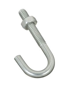 NH - J-Bolt w/Hex Nut - Zinc - .25x2.3125 (1/4x2-5/16")