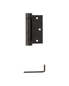 NH - Hinge - Spring Close Sq Crnr - Oil Rub Brnz -  3.5"