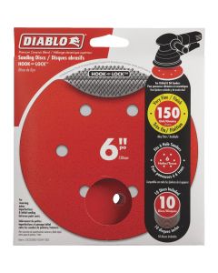 Diablo - Sanding Disc - 6" - 150-Grit/Very Fine - 10ct