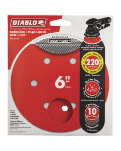 Diablo - Sanding Disc - 6" - 220-Grit/Ultra Fine - 10ct