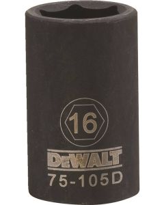 Dewalt - Impact Socket - 1/2" Drive - 16mm