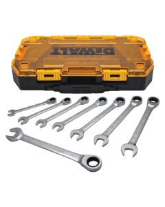 Dewalt - Ratchet Wrench Combo Set - Metric - 10mm-16mm & 18mm - 8pc