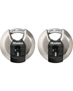 ML - Padlock - Magnum Tough Cut - Disc 4-Pin Cylinder - 3/8 Shackle - 2ct