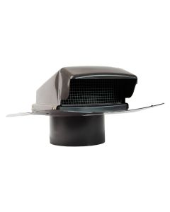 Roof Vent Cap w/Stem - Plastic - 6" - Dark Brown #559440