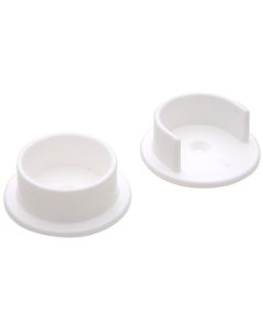 NH - Pole Sockets - For Closet Rod - 1.3725 (1-3/8") - White