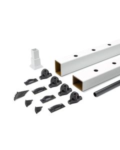 Trex Select - Rail & Blstr Kit - Stair - WT Top/Btm Rail - Black Rnd Alum Blstr - 6'x36" 