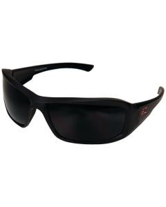 Edge - Safety Glasses - XB136 - Brazeau Torque - Matte Black Frame w/Red "E" - Smoke Lens