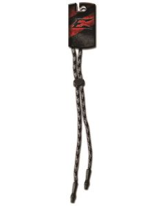 Edge - Eyeglass Lanyard - 9704 - Rope w/Adj. Slide & Neoprene Tips - Black/Gray