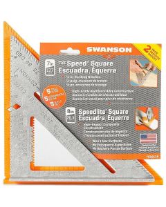 Swanson - Speed Square Combo Kit - 7" Aluminum & 8" Plastic 