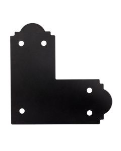 Simpson Outdoor Accents - APL6 - Ornamental L Strap 6" - 12Ga - Z-Max w/Black Powder Coat