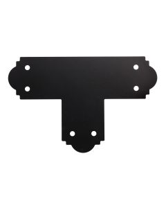 Simpson Outdoor Accents - APT6 - Ornamental T Strap 6" - 12Ga - Z-Max w/Black Powder Coat