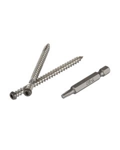 TopLoc - TimberTech - Deck Screws - 2-1/2" Screws w/bit - Dark Gray - 350pc - 100SF