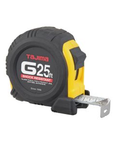 Tajima - Tape Measure - G-Series - Standard Scale Steel Blade - 1"x25' - #G-25BW