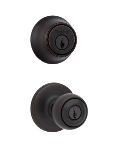 Kwikset - Polo - Keyed Entry Knob - Venetian Bronze - 400P11PCP 