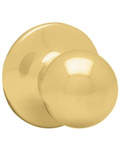 Kwikset - Polo - Passage/Hall/Closet Knob - Polished Brass - 200P3CPRCLRCS