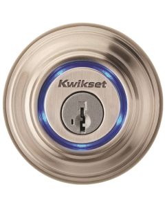 Kwikset - Kevo - Electronic Bluetooth w/FOB & Keyed Deadbolt - Satin Nickel - 92515KEVO