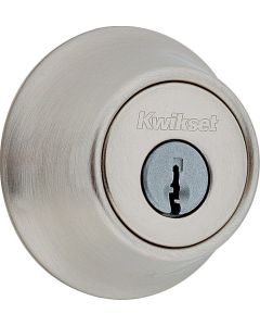 Kwikset - Deadbolt 660 - SmartKey Single Cylinder - Satin Nickel - 66015CPRCALRCSK6