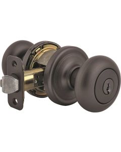 Kwikset - Juno - Keyed Entry Knob - Venetian Bronze - 740J11PSMTCP 