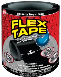 Flex Tape - Rubberized Waterproof Repair Tape - 4"x5' - Black