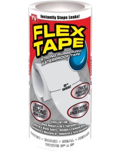 Flex Tape - Rubberized Waterproof Repair Tape - 8"x5' - White