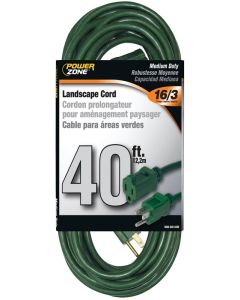 PZ - Extension Cord - Landscape 16/3 - Green - 40Ft