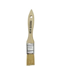 Chip Paint Brush - White Natural Bristle - 1"