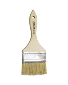 Chip Paint Brush - White Natural Bristle - 3"